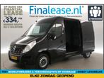 Renault Master T35 2.3 dCi L2H2 146PK Airco 2xSchuifd €334pm, Auto's, Renault, Zwart, Nieuw, Lease
