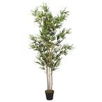 vidaXL Kunstplant bamboe 1380 bladeren 200 cm groen, Verzenden, Nieuw