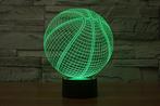 3D basketbal - tafellamp - groen, Antiek en Kunst, Verzenden