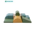 Softplay foam blokken set in turquoise – stimuleert motor., Ophalen of Verzenden, Nieuw