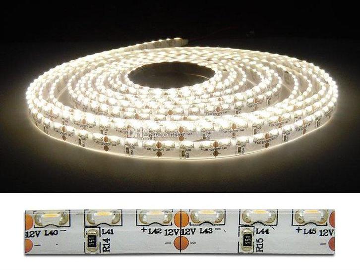5Meter LEDstrip sideview  600x335smd -IP65 warm-wit, Huis en Inrichting, Lampen | Losse lampen, Verzenden