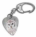 Plectrum ketting of sleutelhanger van een witte Uil, Verzamelen, Ophalen of Verzenden, Nieuw