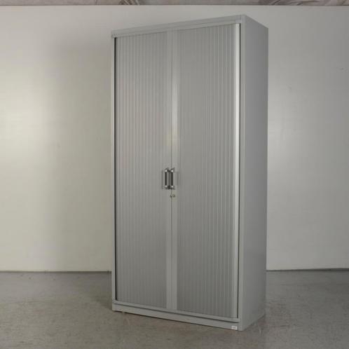 Roldeurkast Steelcase - Aluminium - 198 x 100 cm - Incl. 4, Huis en Inrichting, Kasten | Roldeurkasten en Archiefkasten, Ophalen of Verzenden