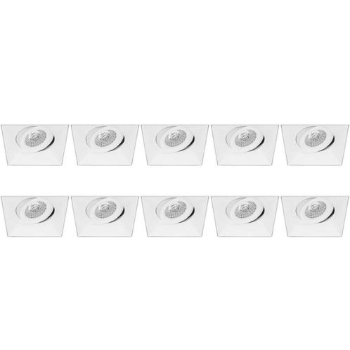 10x Spot Armatuur - GU10 Inbouwspot - Pragmi Nivas Pro, Huis en Inrichting, Lampen | Spots, Plafondspot of Wandspot, Nieuw, Led