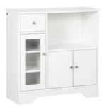 Buffetkast met Glazen Deur – Keukendressoir 80 cm Breed, Verzenden, Nieuw