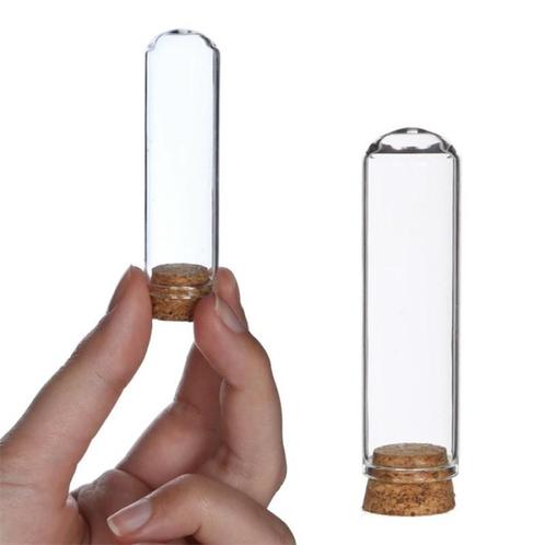 Mini dome ø2 h.7 cm set 12  stolpje met kurk voor geschenken, Hobby en Vrije tijd, Knutselen, Nieuw, Ophalen of Verzenden