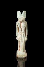 Oud-Egyptisch Faience Anubis Amulet - de beschermer van de