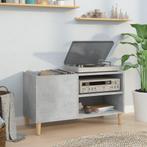 vidaXL Platenkast 84,5x38x48 cm bewerkt hout betongrijs, Huis en Inrichting, Verzenden, Nieuw