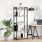 vidaXL Boekenkast Sonoma eiken 60 x 30 x 153 cm Bewerkt hout, Huis en Inrichting, Minder dan 50 cm, Verzenden, Nieuw, 150 tot 200 cm