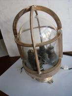 Navigation lamp, kooilamp mio carrello (Attr) - Brons, Glas,, Antiek en Kunst