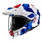 HJC i80 Roki Wit Rood Blauw Adventure Motorhelm, Motoren, Kleding | Motorhelmen, Nieuw met kaartje, M, HJC, Heren