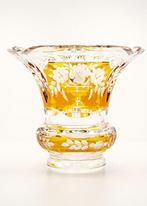 Josephine Hütte Engraved-Cut Crystal Glass Vase 1920 - Vaas, Antiek en Kunst