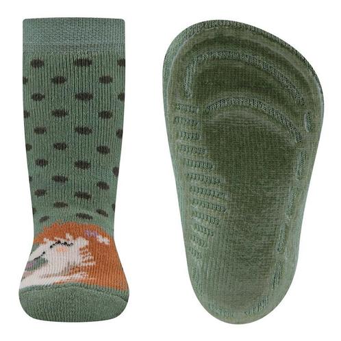 Antislipsok Ewers - Egeltje & Stippen Donkergrijs - Groen -, Kinderen en Baby's, Kinderkleding | Schoenen en Sokken, Meisje, Nieuw