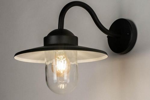 Rietveld Wandlampen - Zwart - Glas, Metaal, Aluminium, Huis en Inrichting, Lampen | Wandlampen, Verzenden