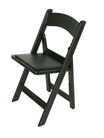 Klapstoel Chicago Kunststof Zwart ( Poef, Stoelen ) ( Poef), Huis en Inrichting, Stoelen, Nieuw, Verzenden