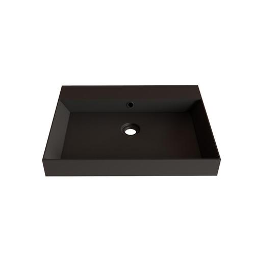 Wastafel Gliss Design Lako 60 cm 1 Kraangat Mat Zwart, Doe-het-zelf en Verbouw, Sanitair, Overige typen, Nieuw, Ophalen of Verzenden