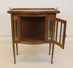 Kast - Glas, Hout - Thee kastje met dienblad