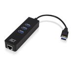 ACT USB naar RJ45 Gigabit LAN adapter met 3-poorts, Computers en Software, Netwerk switches, Nieuw, Ophalen of Verzenden