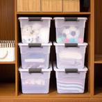 Opbergbox / Opslagdoos 60 L - Kunststof - 6-Delig, Doe-het-zelf en Verbouw, Kratten en Dozen, Doos, 40 tot 60 cm, 50 tot 75 cm