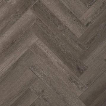 Yukon Herringbone Smoked Grey YUK-2630-IB PVC beschikbaar voor biedingen