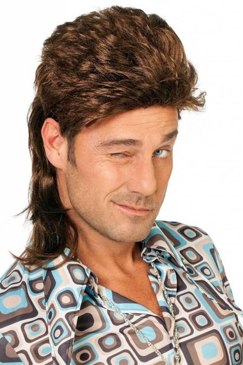 Johnny Tokkie pruik bruin, Kleding | Heren, Carnavalskleding en Feestkleding, Nieuw, Ophalen of Verzenden