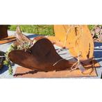Vintage decoratief hart scheef | 35cm x 17cm | Patina, Verzenden, Nieuw