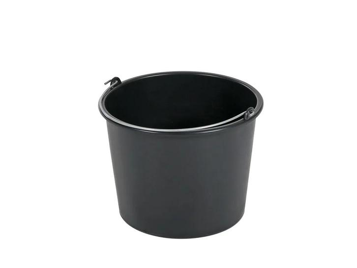 Eco-bouwemmer 12 liter met gegalv. draagbeugel zwart, Diversen, Overige Diversen, Nieuw, Ophalen of Verzenden