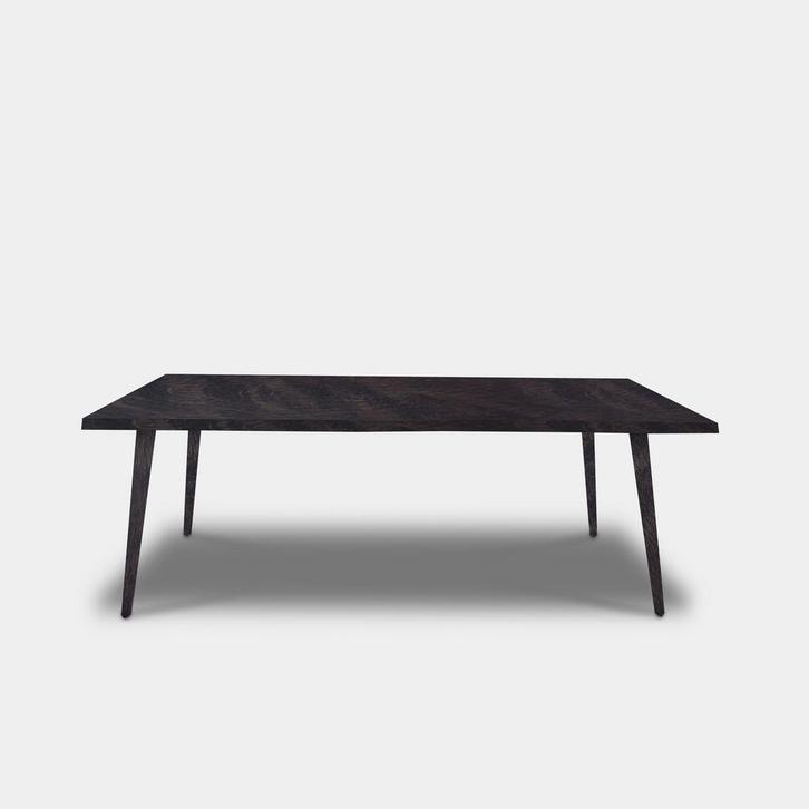 Tafel Boomstam Eikenhout  Konisch  200x100, Huis en Inrichting, Tafels | Eettafels