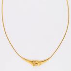 Halsketting - 14 karaat Geel goud Diamant (Natuurlijk), Nieuw