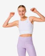 HEMA Dames sporttop medium support wit van €25 voor €5 sale, Verzenden, Wit