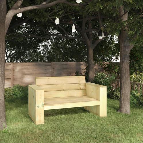 vidaXL Tuinbank 139 cm geïmpregneerd grenenhout, Tuin en Terras, Tuinbanken, Nieuw, Verzenden