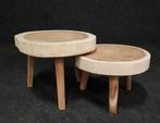 Unieke ronde boomstam salontafels | direct leverbaar!, 50 tot 100 cm, Minder dan 50 cm, Nieuw, 100 tot 150 cm