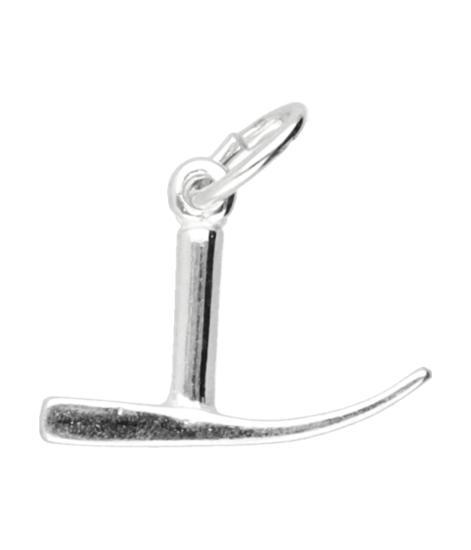 Zilveren Stratenmaker houweel ketting hanger - klein, Sieraden, Tassen en Uiterlijk, Kettinghangers, Verzenden