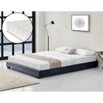 Modern bedframe stof met matras 140x200 donkergrijs, Huis en Inrichting, Verzenden, Nieuw