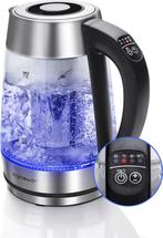 Waterkoker met temperatuurregeling - RVS - met LED - 1.7L -, Witgoed en Apparatuur, Waterkokers, Verzenden, Zo goed als nieuw