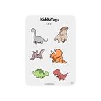 KiddoTags - Sticker Sheet 007 - Dino, Hobby en Vrije tijd, Stickers en Plaatjes, Nieuw, Sticker