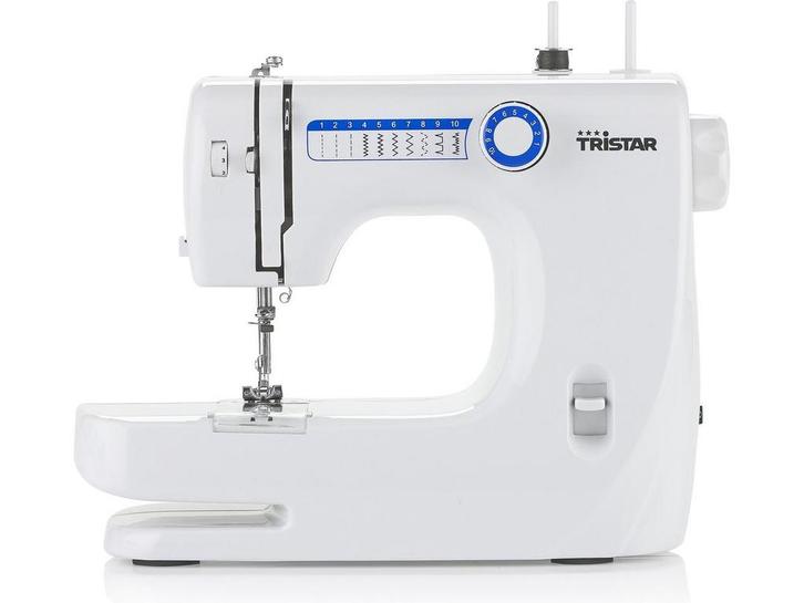 Tristar SM-6000 - Naaimachine - 10 patronen - Wit, Hobby en Vrije tijd, Naaimachines en Toebehoren, Zo goed als nieuw, Verzenden