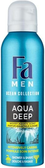 FA MEN AQUA DEEP SHOWER & SHAVE DOUCHESCHUIM SPUITBUS 200 ML, Verzenden, Nieuw