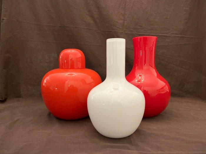 Venini - Carlo Scarpa, Tobia Scarpa - Vaas (3) - Cinese -, Antiek en Kunst, Antiek | Glas en Kristal