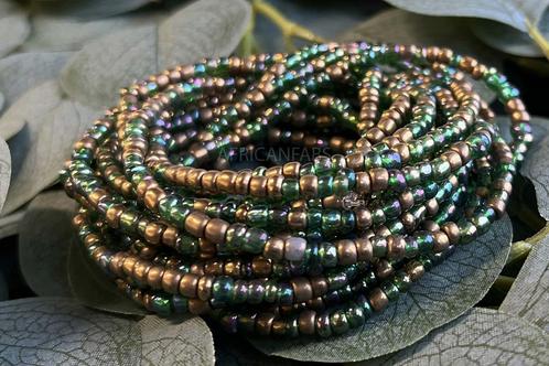 Waist Beads / Afrikaanse Heupketting - EDAZA - Groen (elasti, Sieraden, Tassen en Uiterlijk, Kettingen, Nieuw, Ophalen of Verzenden