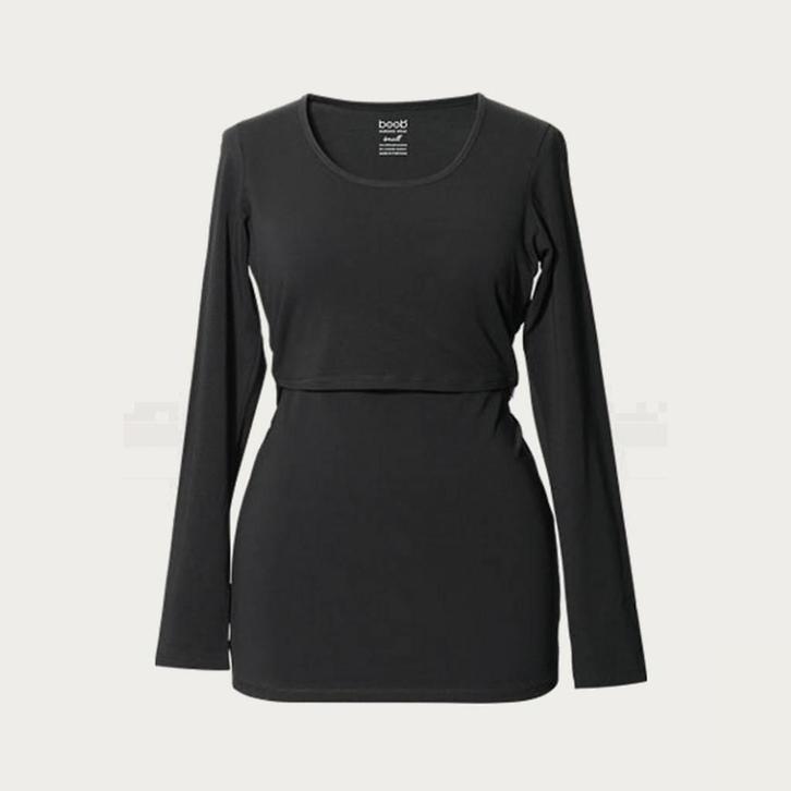 Boob Zwangerschapsshirt Positieshirt Zwart lange mouwen, Kleding | Dames, Positiekleding, Nieuw