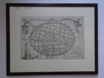 Gravure Plattegrond Utrecht uitbreidingsplan E. Meyster 1670, Antiek en Kunst, Kunst | Etsen en Gravures, Verzenden