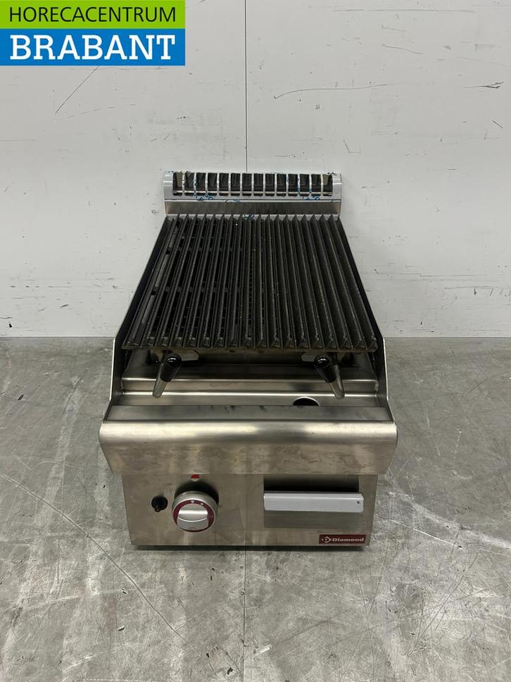 RVS Diamond Lavagrill grill steengrill 40 cm Gas Horeca, Zakelijke goederen, Horeca | Keukenapparatuur, Nieuw zonder verpakking