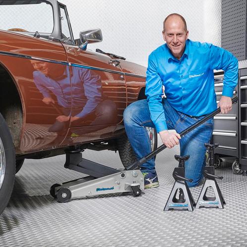 Datona Autokrik 3 ton + assteunen 3 ton - Datona - Zwart, Auto diversen, Krikken, Nieuw, Ophalen of Verzenden