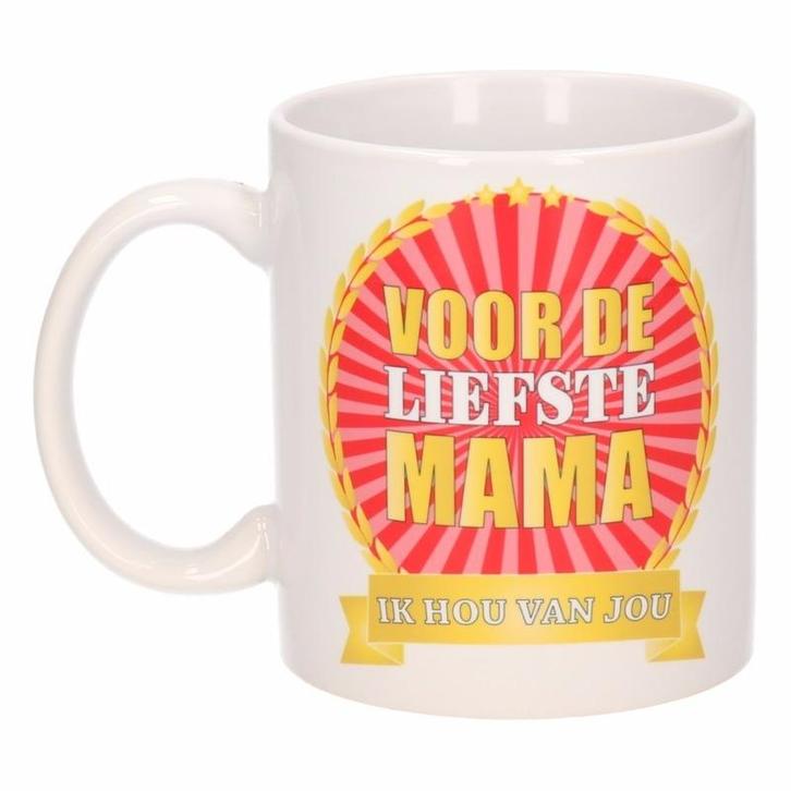 Voor de liefste mama koffiemok / beker 300 ml - Moederdag .., Huis en Inrichting, Keuken | Servies, Ophalen of Verzenden