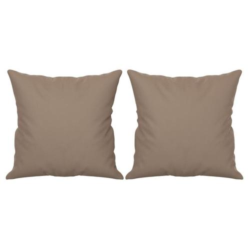 Kussens Microvezel Taupe | Tweedekansje | OP = OP, Huis en Inrichting, Woonaccessoires | Kussens, Vierkant, Bruin, Nieuw, Ophalen of Verzenden