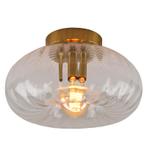 Retro plafondlamp transparant, Diane, Ophalen of Verzenden, Nieuw, Glas, Retro