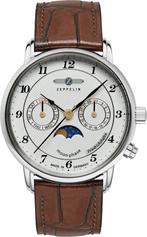 Zeppelin 8537-1 Friedrichshafen maanfase horloge, Sieraden, Tassen en Uiterlijk, Horloges | Heren, Overige merken, Staal, Verzenden