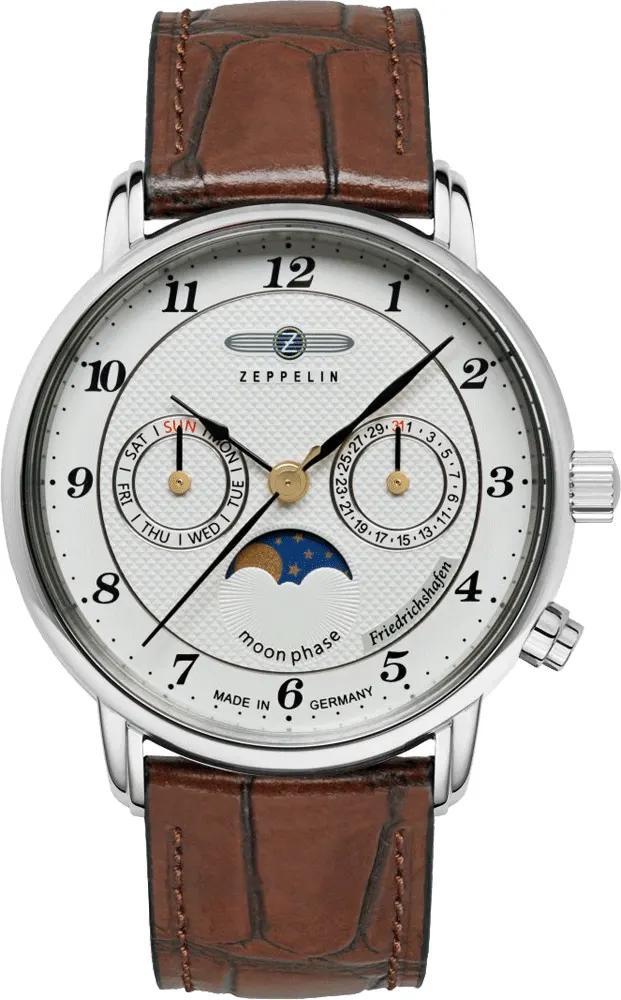 Zeppelin 8537-1 Friedrichshafen maanfase horloge, Sieraden, Tassen en Uiterlijk, Horloges | Heren, Polshorloge, Nieuw, Overige merken