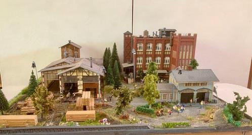 Preiser, Vollmer H0 - Modeltreinlandschap (1) - Diorama met, Hobby en Vrije tijd, Modeltreinen | H0